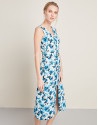 Blue double-breasted dress