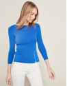 Jersey detalle étnico azul