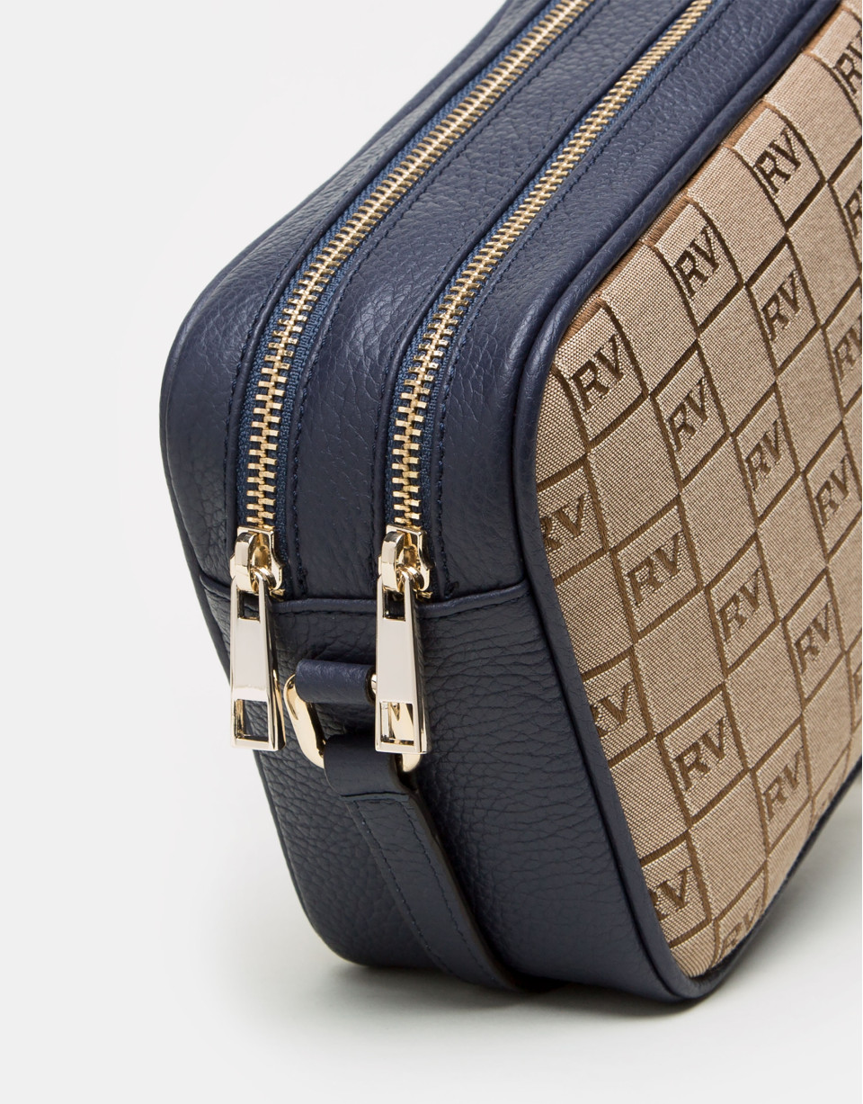 Blue canvas Taylor shoulder bag