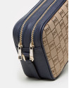 Blue canvas Taylor shoulder bag