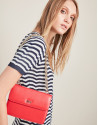 Mini red Pompidou shoulder bag