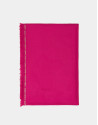 Plain pink scarf with logos