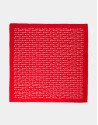 Pañuelo seda rojo logos firma