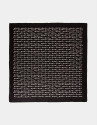 Black silk signature scarf