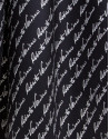 Black silk signature scarf