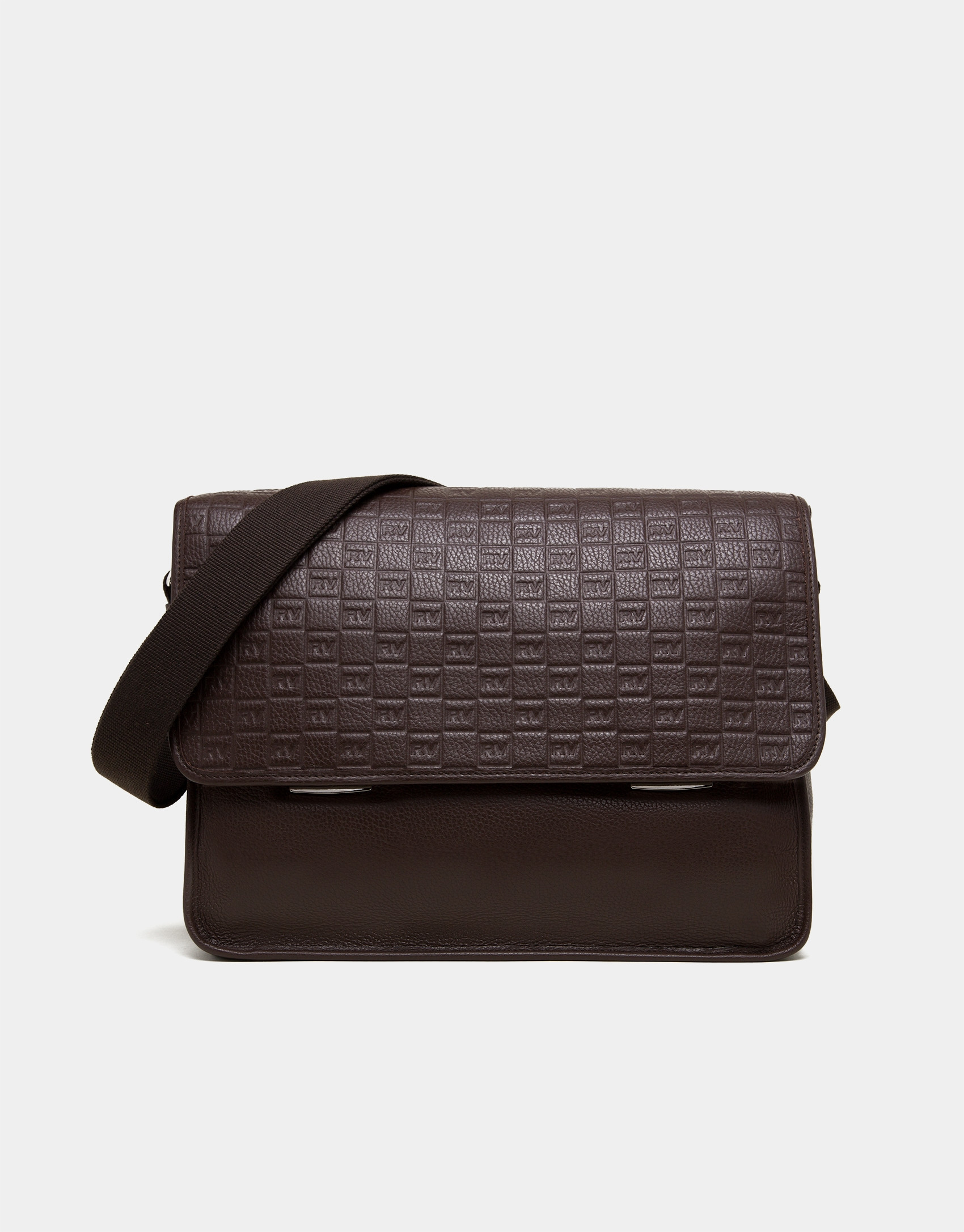 Cartera caballero grande piel marrón