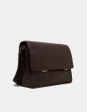 Men's large brown leather briefcase