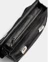 Cartera caballero grande piel negra