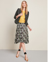 Short black jacquard jacket
