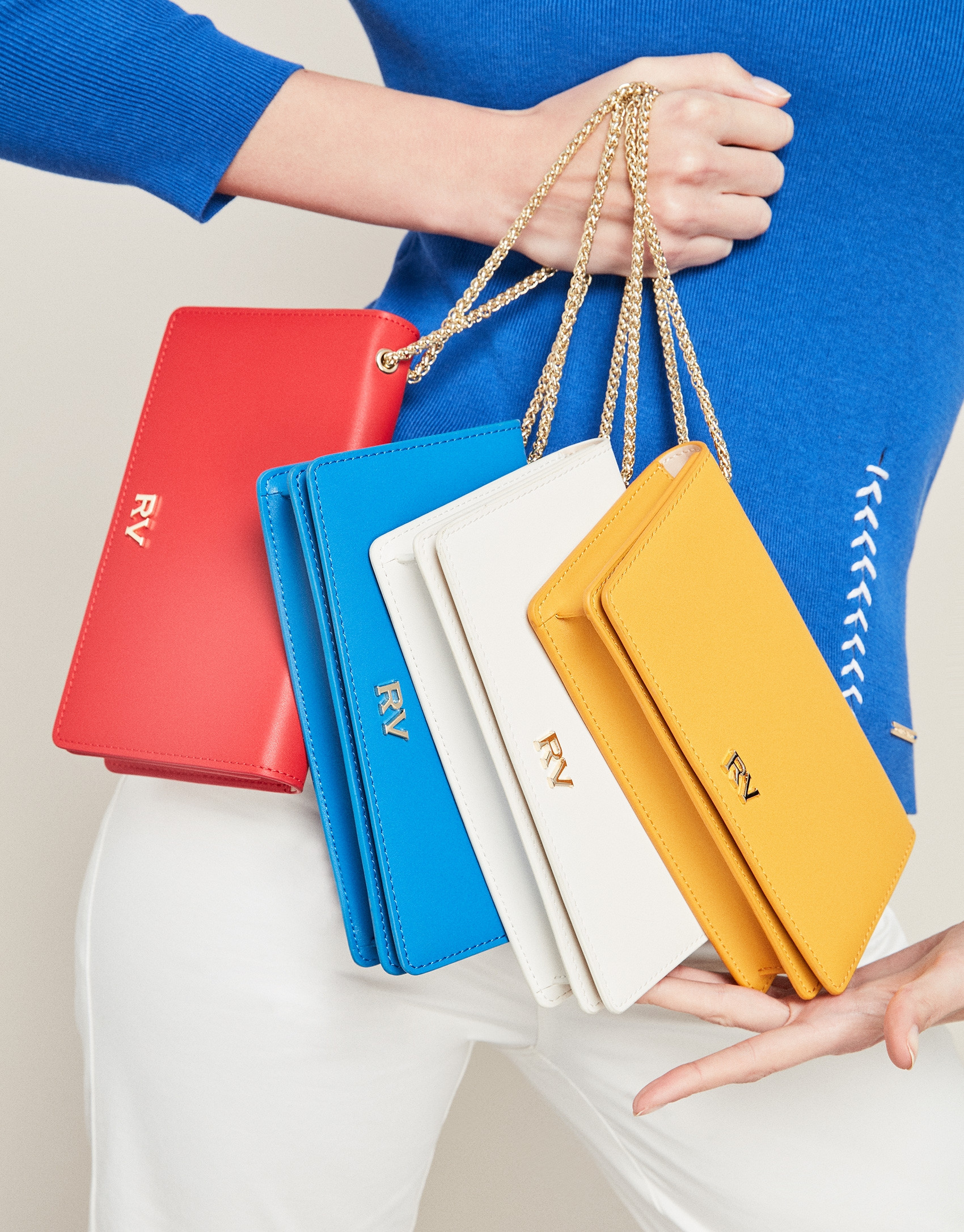 Bolso de mano Sunset piel azul
