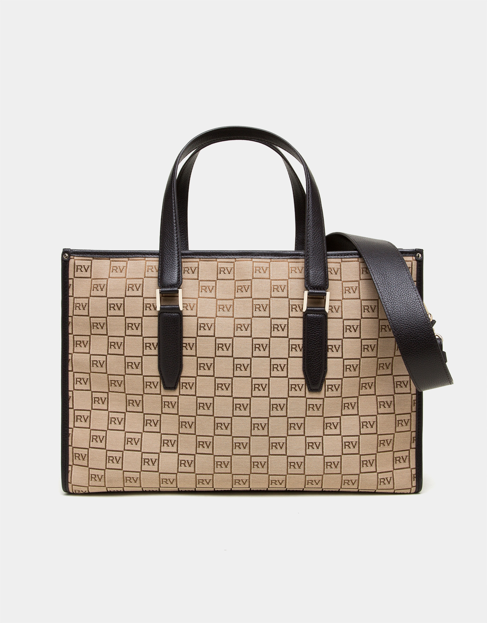 Bolso bandolera Bonjour lona personalizada RV beige