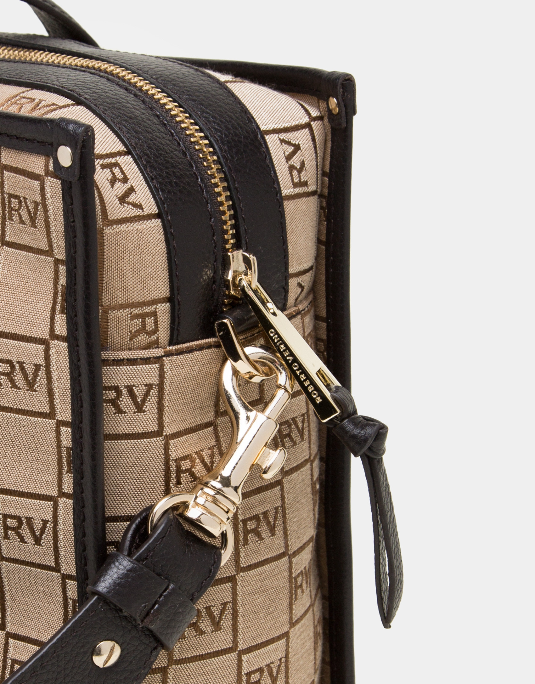 Bolso bandolera Bonjour lona personalizada RV beige