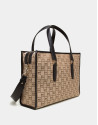 Beige RV canvas Bonjour shoulder bag
