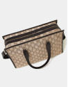 Beige RV canvas Bonjour shoulder bag