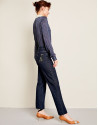 Straight jeans with patch