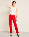 Pantalón sport cinco bolsillos rojo
