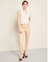 Beige top with bow