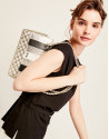 Quilted Ghauri shoulder bag with Chiaro gold