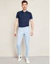 Light blue cotton/linen pants