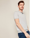 Gray mélange tricot t-shirt