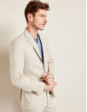 Americana algodón beige