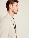 Beige cotton suit jacket