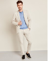Beige cotton suit jacket