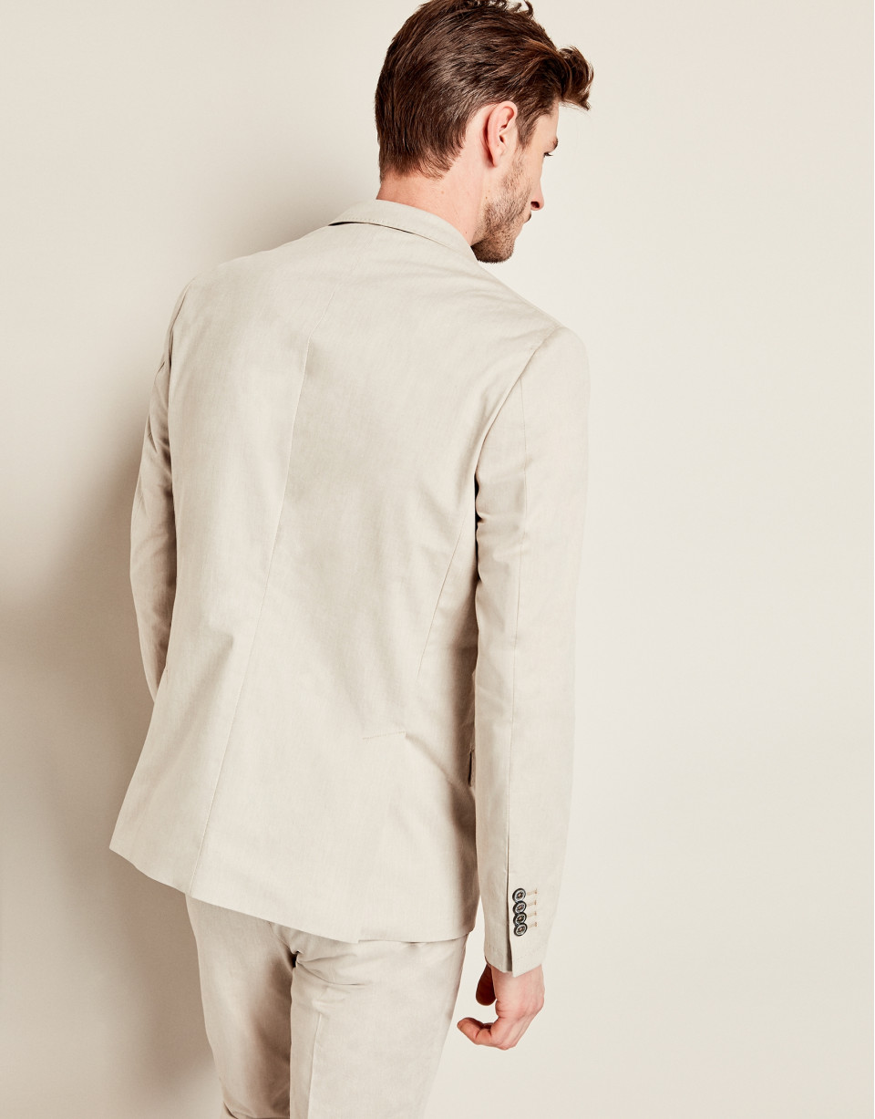 Americana algodón beige
