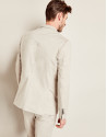 Beige cotton suit jacket