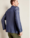 Indigo cotton suit jacket