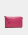 Strawberry red leather Lisa Clutch 