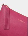 Strawberry red leather Lisa nano Clutch 