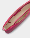 Strawberry red leather Lisa nano Clutch 