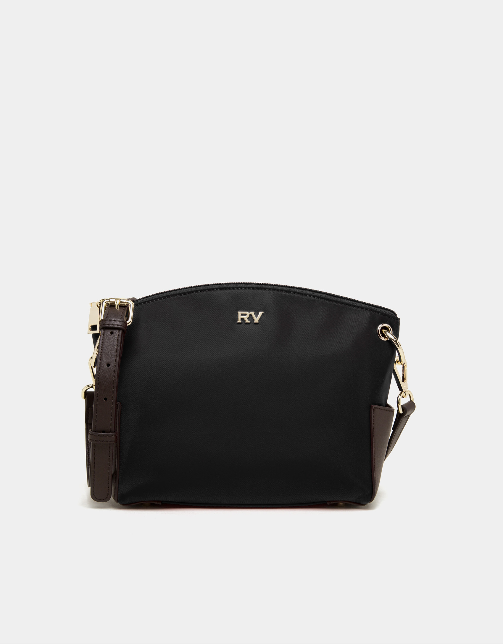 Bolso bandolera nylon negro