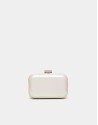 Bolso clutch piel perla Rose