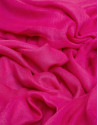 Foulard liso rosa con remate de logos