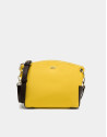 Yellow nylon shoulder bag