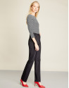 Black sport pants with five pockets