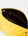Yellow nylon shoulder bag