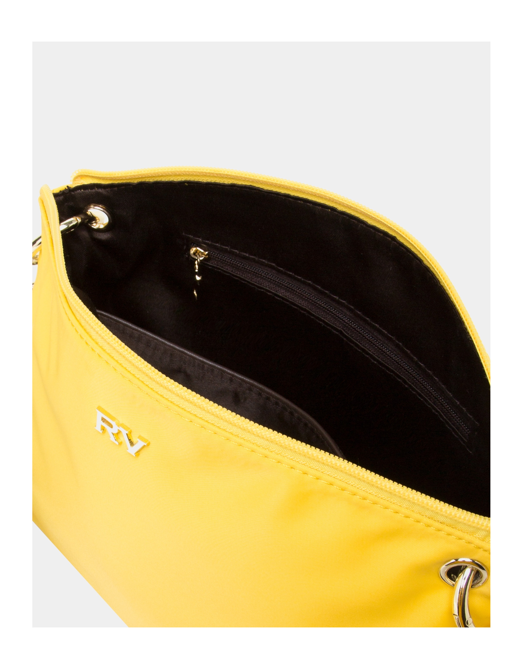 Yellow nylon shoulder bag