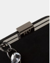 Bolso clutch Bird negro