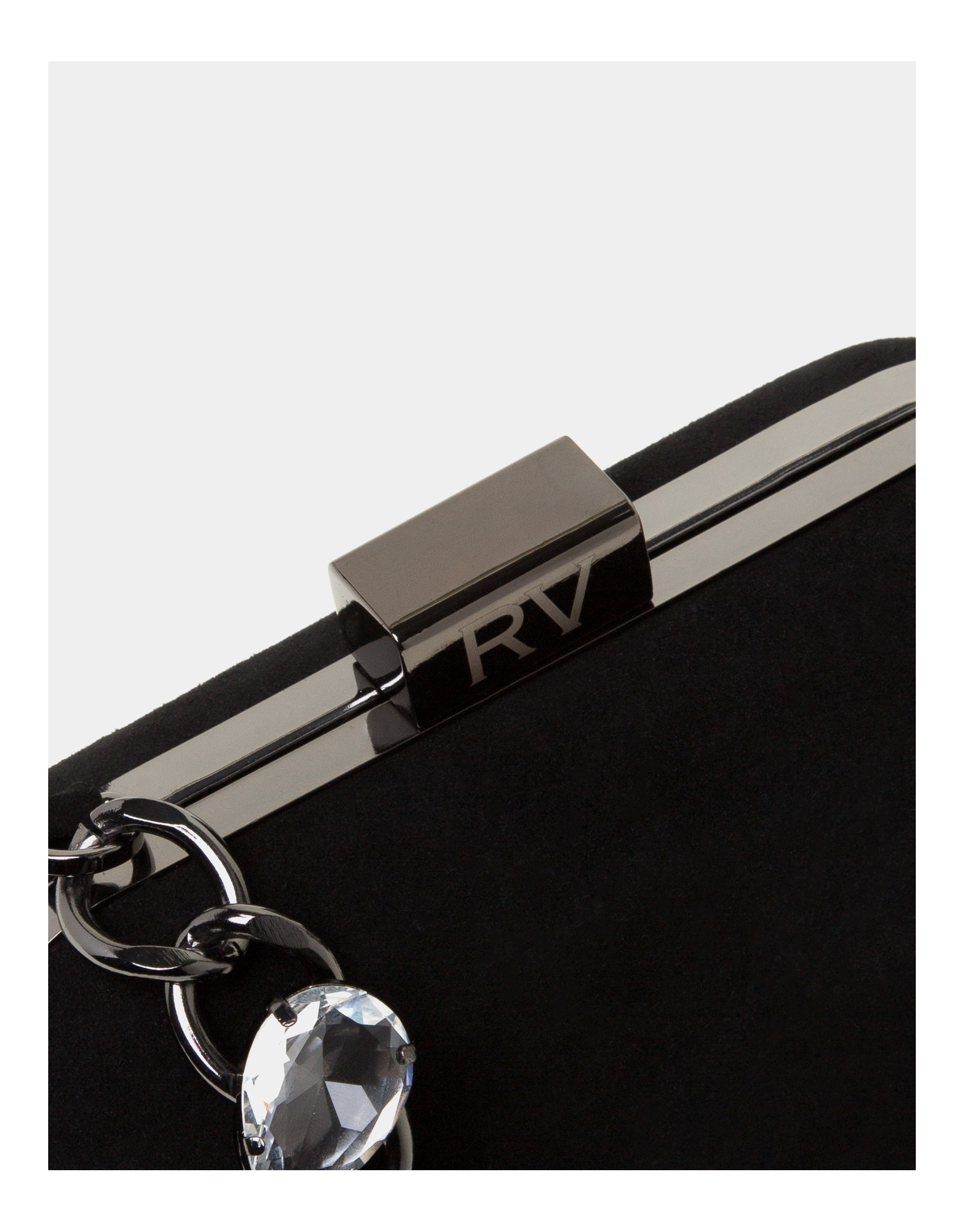 Bolso clutch Bird negro