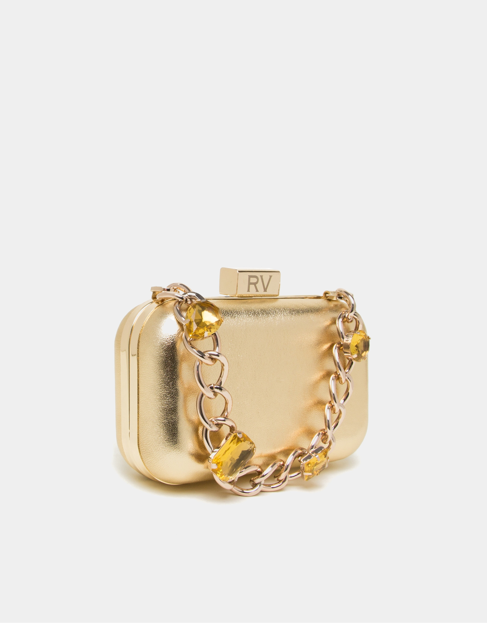 Bolso clutch Bird oro chiaro