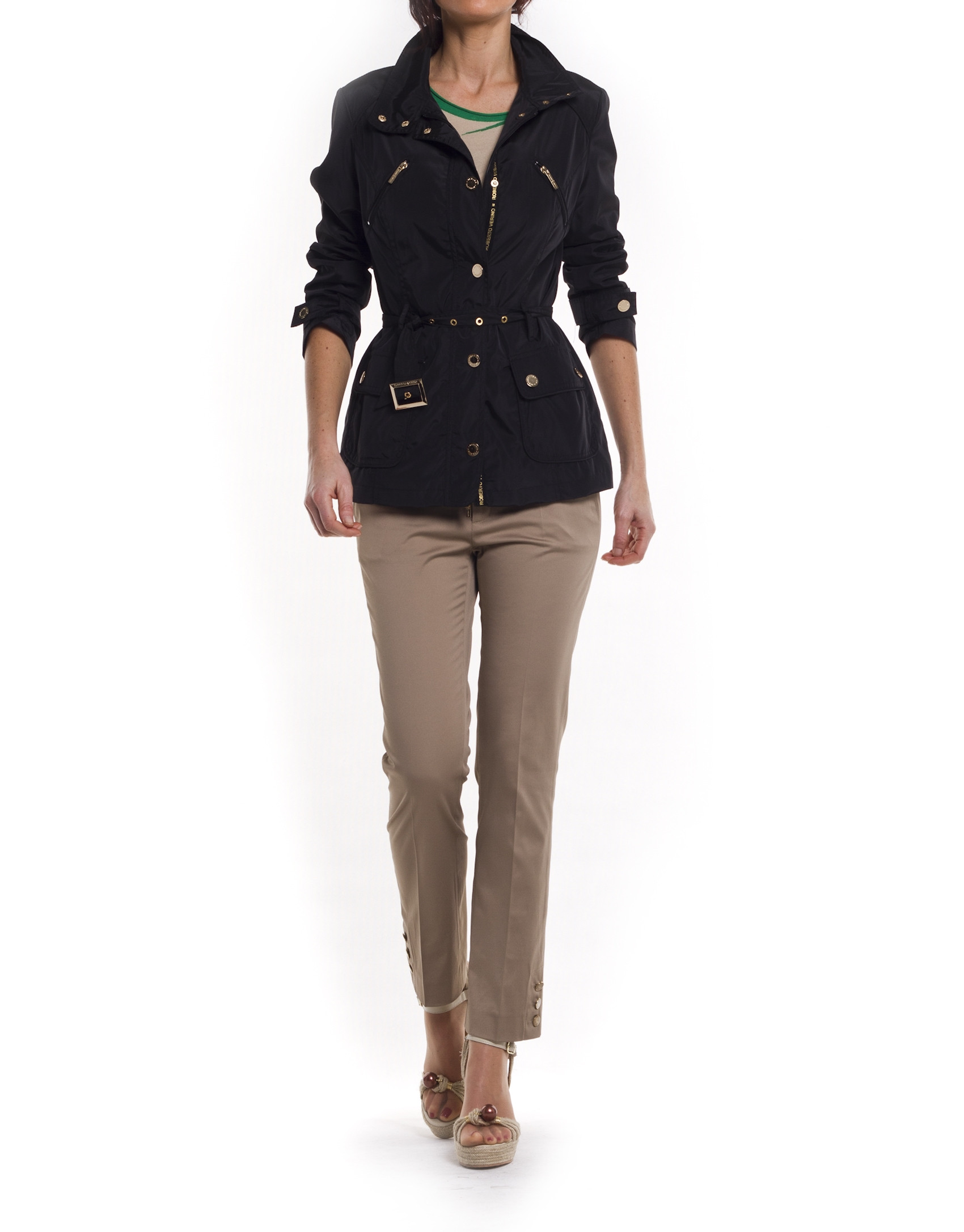 Long black trench