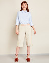 Beige bermudas with sequins