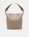 Camel leather Montparnasse shopping bag
