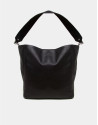 Black leather Montparnasse shopping bag