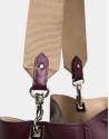 Bolso shopper Montparnasse piel berenjena