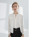 Rebeca beige calados