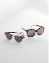 Yellow tortoise Retro sunglasses
